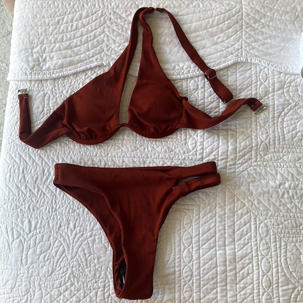 Zaful one shoulder bikini